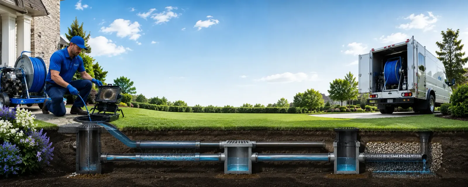 Outdoor drain cleaning information for North East, MD